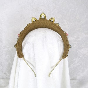 Rapunzel Crown Gold with Rainbow Gemstones by Loschy Designs MADE TO ORDER, ready in 9-10 days image 4