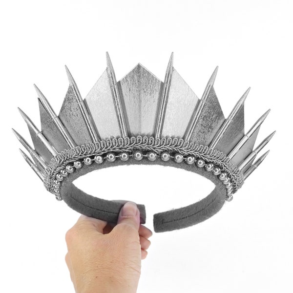 Silver Blade Crown - Editorial Headpiece - by Loschy Designs - MADE TO ORDER, ready to ship in 6-8 days