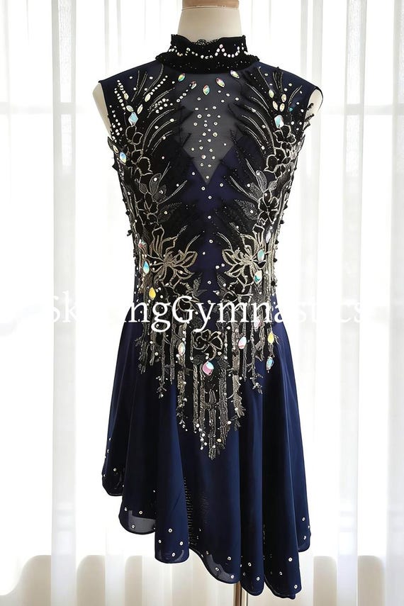 dark blue figure skating dress Shop the Isla Mini Dress in Light Blue - Perfect for Any Occasion