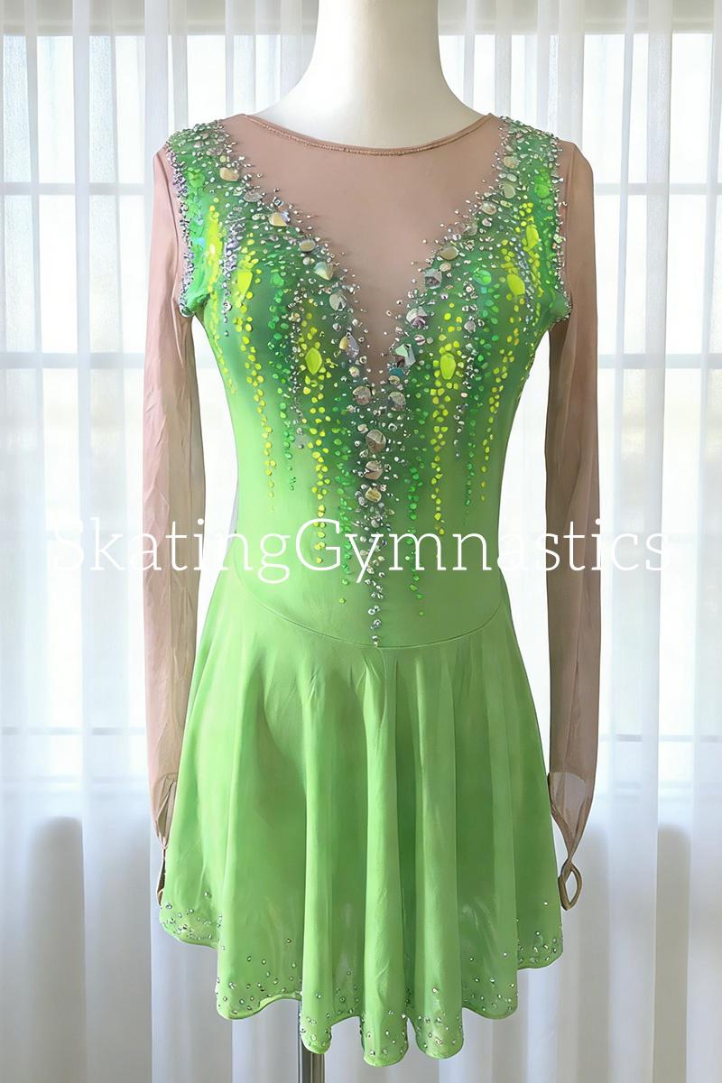 Green Figure Skater Dress - Etsy