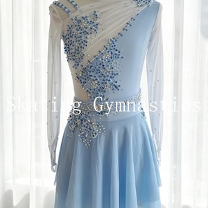 light blue long sleeve skater dress ASOS DESIGN high neck pleated long sleeve skater maxi dress in cornflower blue