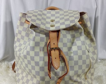 Louis Vuitton Damier Azur Bagpack Bag