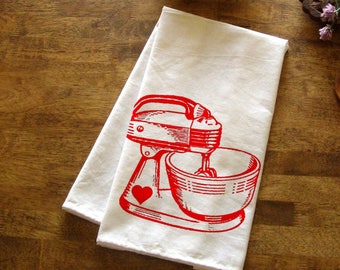 baking kitchen towel red mixer tea towel cute kitchen towels screen print retro indie housewares gifts - Bakers Gonna Bake Kitchen Redwork Embroidery Designs baking kitchen towel red mixer tea towel cute kitchen towels screen print retro indie housewares gifts - Bakers Gonna Bake Kitchen Redwork Embroidery Designs