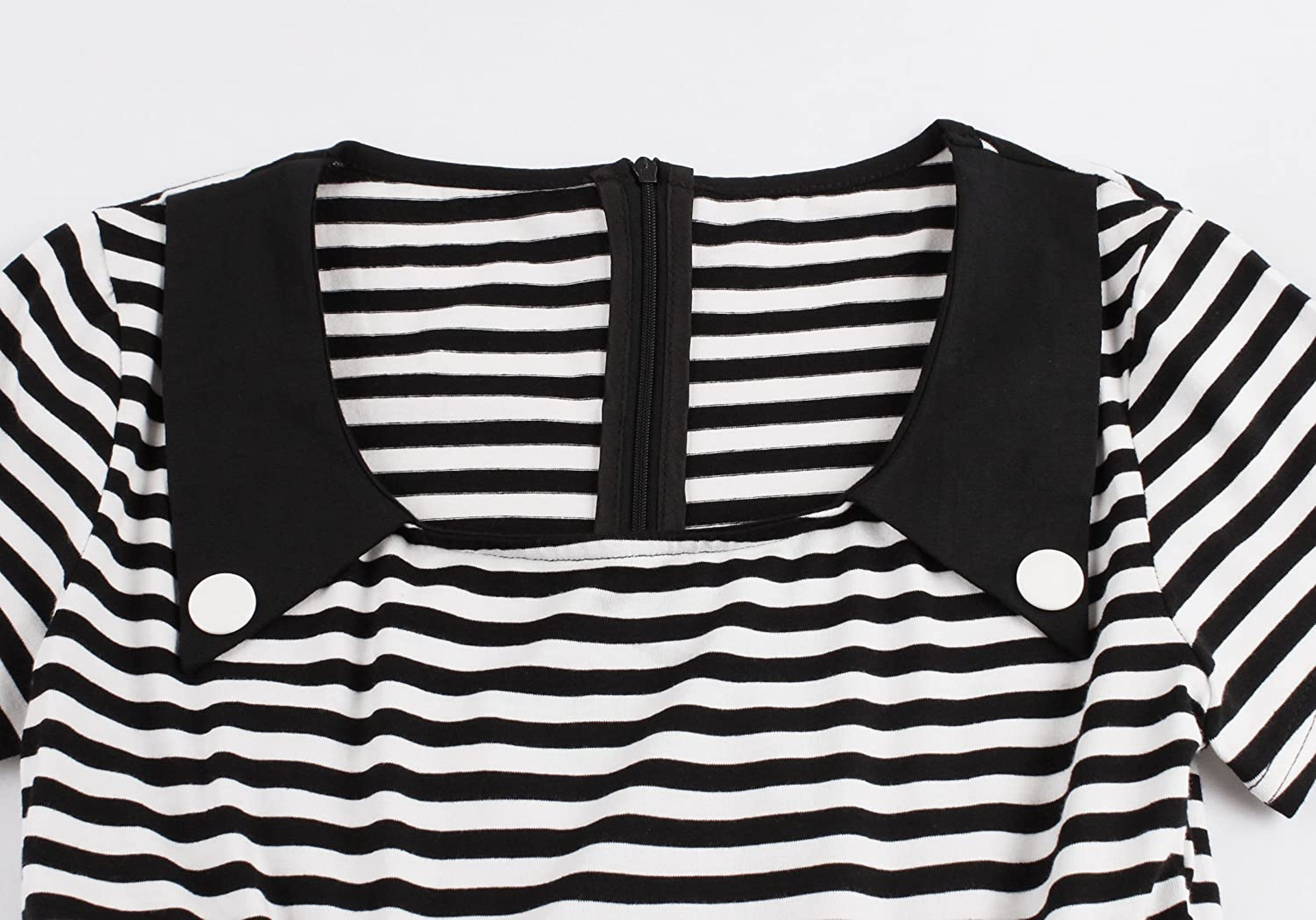 Pattern Print Anchor Nautical Dress