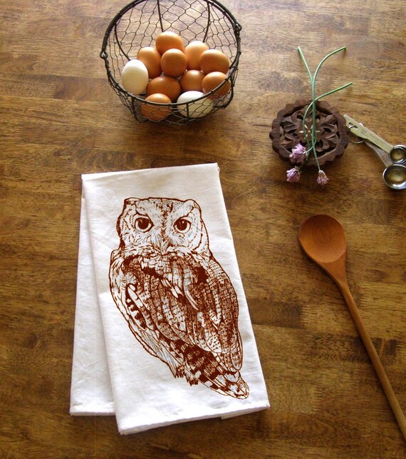 Eulen Küche Handtuch Eulen Druck Herbst Tee Handtücher | Etsy