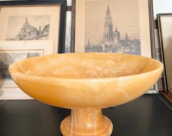 12 "Mango Onyx Obsttablett, Onyx Tablettständer, dekorative Auffangschale, Schmuckhalter, Obsttablett, Luxus Wohnkultur