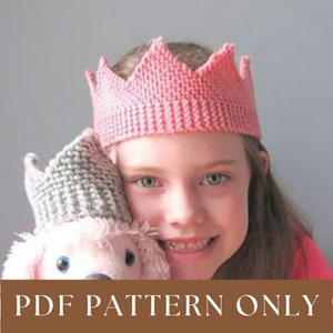 Dress Up Crown - Royal Knitting Pattern - PDF Download - Instructions for Bulky and Worsted