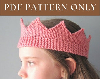 Royal Crown Knitting Pattern - All sizes - Instant PDF Download