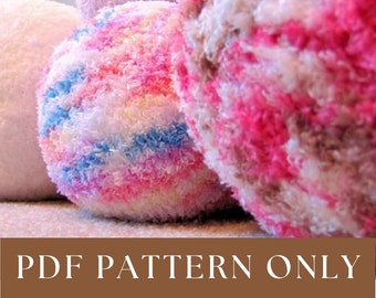 Plush Ball Toy Pattern - Easy Plush Knitting Pattern in 3 sizes- Great Baby Shower Gift - PDF Download