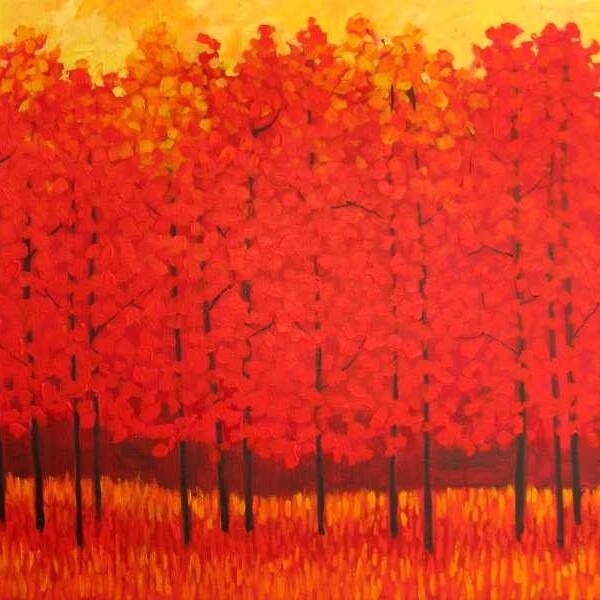 Red Trees   FREE SHIPPING