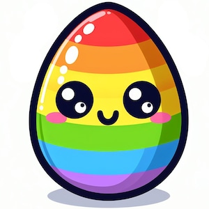 2 Cute Easter Egg Design TEMPLATES (TRANSPARENT PNG) (4k High Resolution)