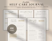Self Care Journal Printable: Wellness Planner, Mental Health (Digital Download)