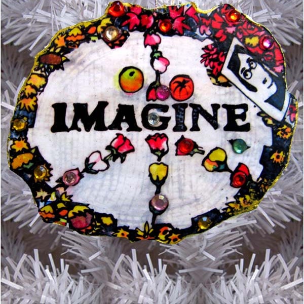 Ornament Imagine Central Park New York City Holiday Christmas Art Tree Ornament  PJ Cobbs Arts Winter Snow