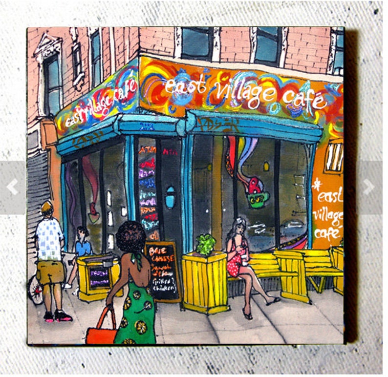Art Coaster East Village Cafe II NYC by PJ Cobbs New York ...