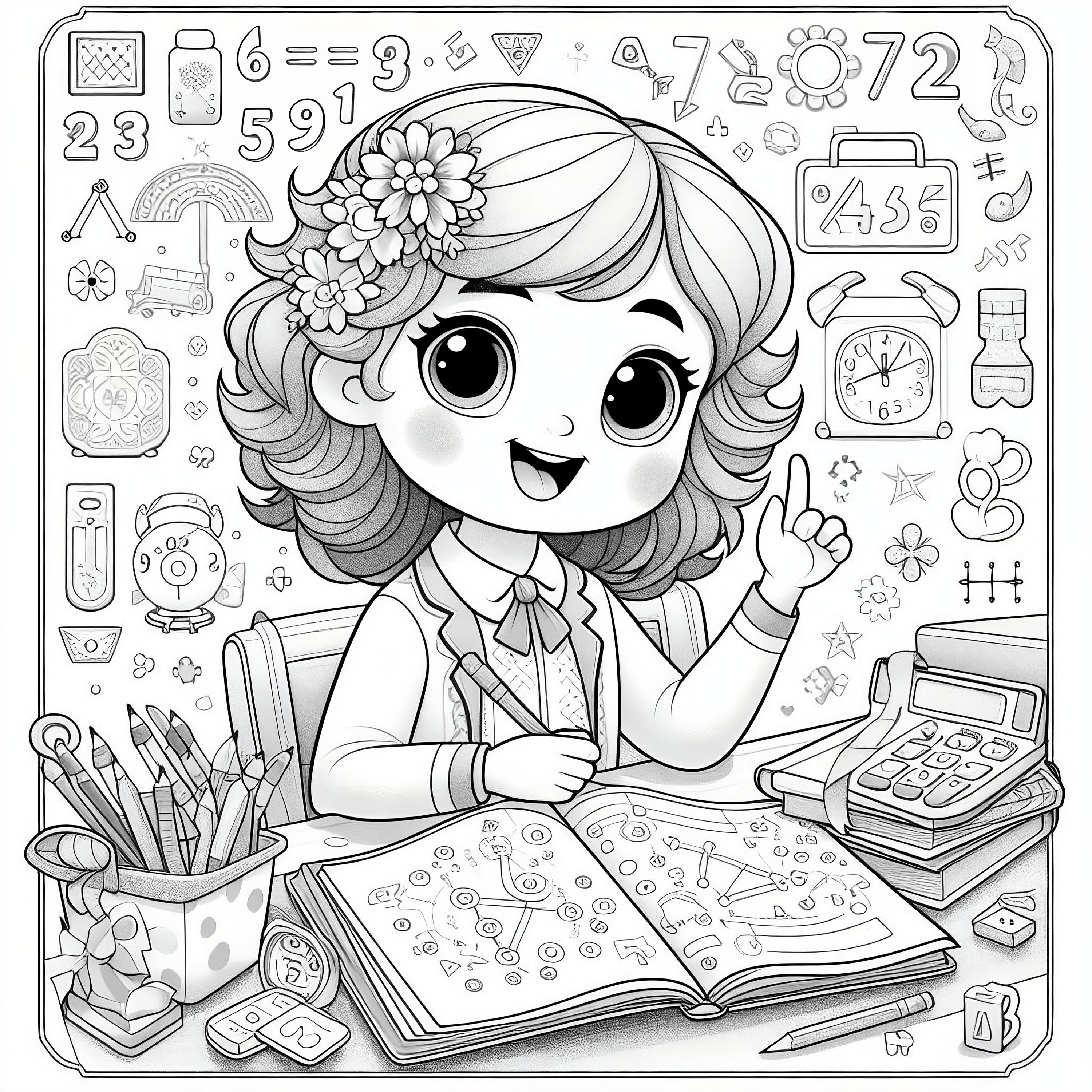 Educational Coloring Pages School - Il Fullxfull.5922659089 Ozdh 