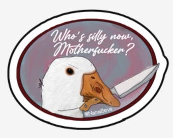 Silly Goose Vinyl Sticker