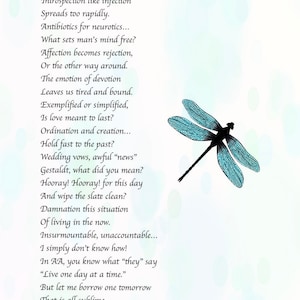 Emotion of Devotion Dragonfly Print