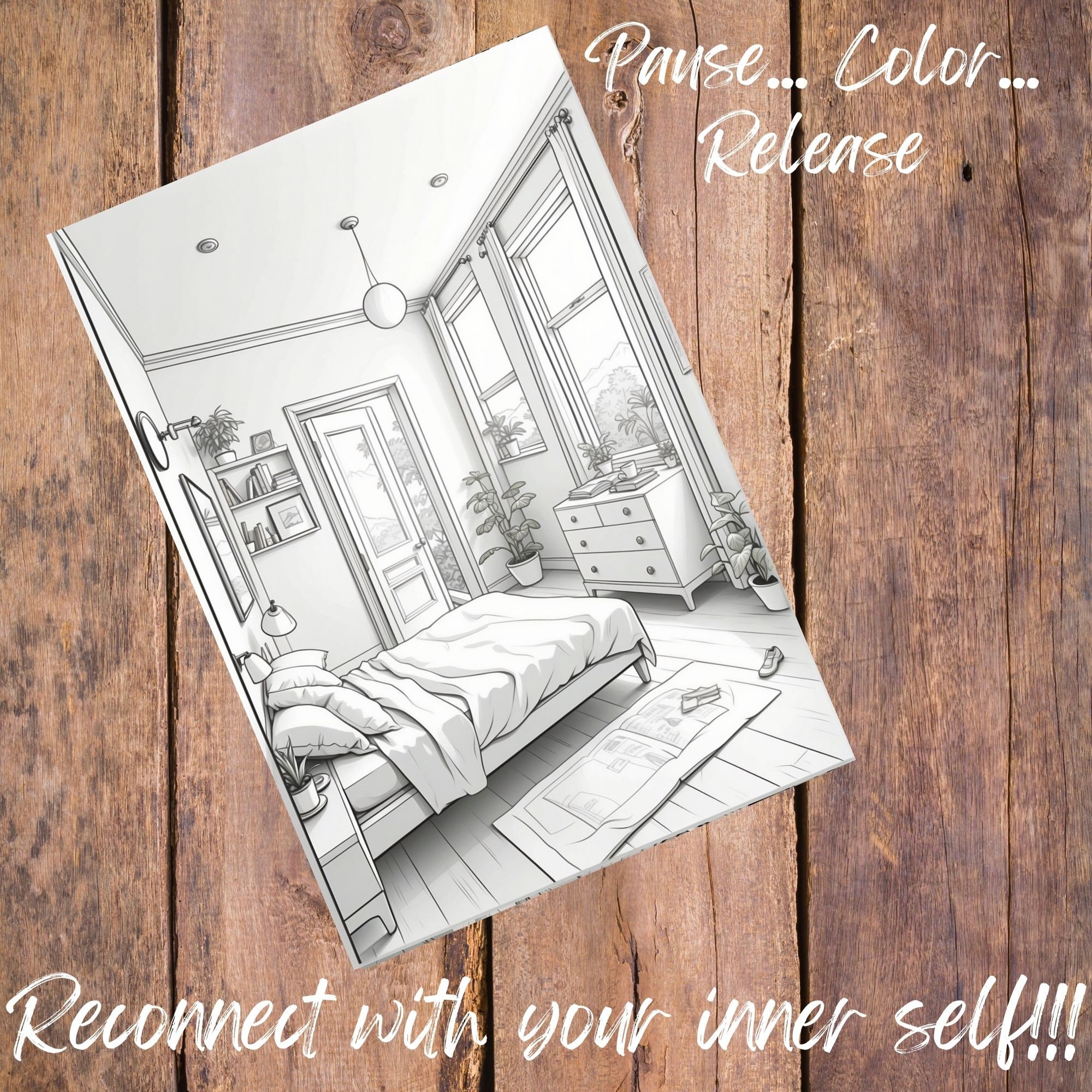 Interior Design Bedrooms: Coloring Book - Etsy