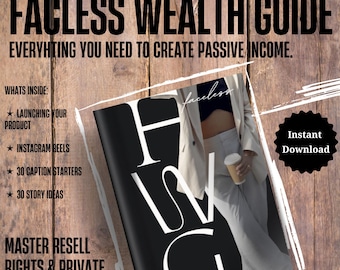 Faceless Wealth Guide: MRR + PLR, Instagram Reels (Digital Download)