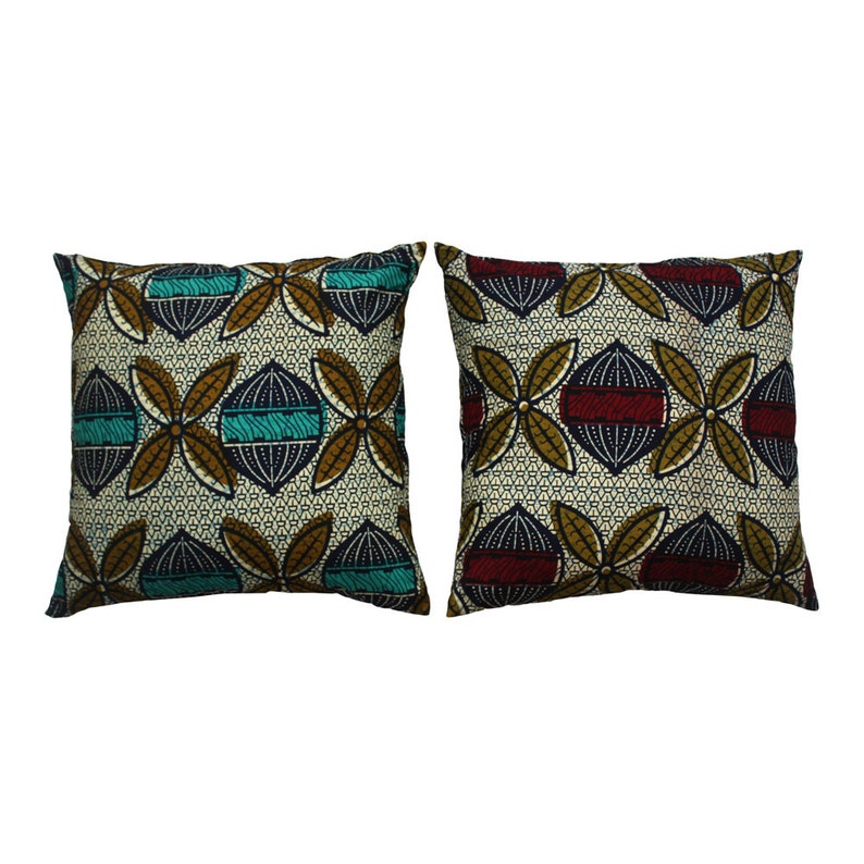 African Print Cushion Ankara Throw Pillow African Cushions Etsy