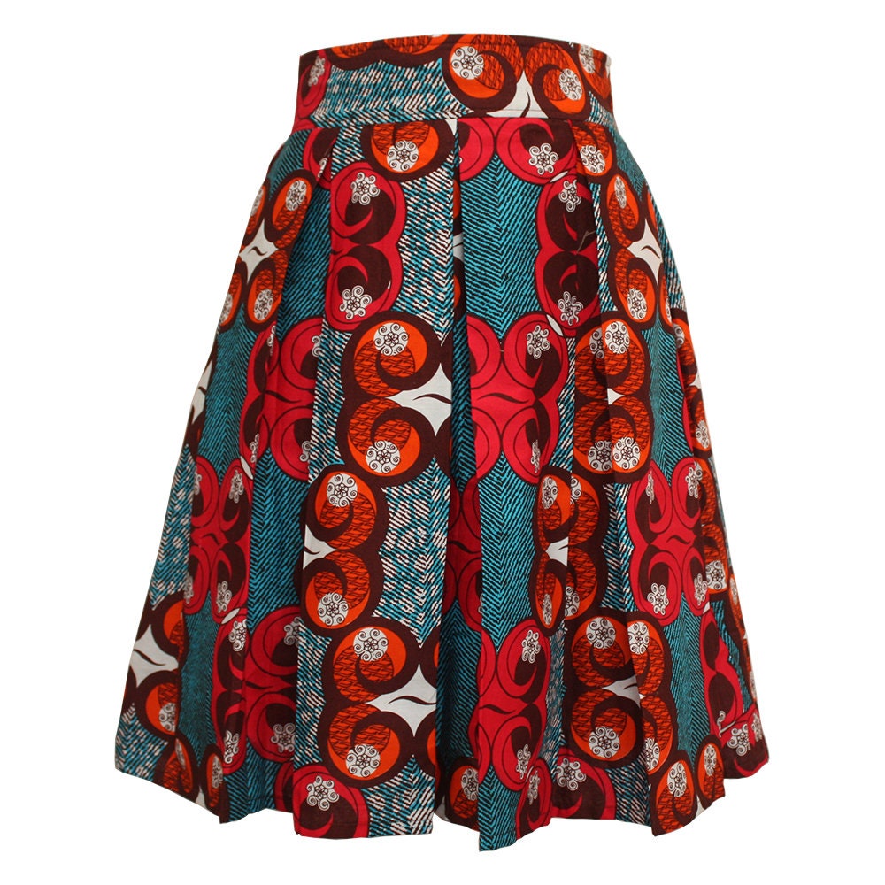 Lovely Ankara Style Lengthy Floor Pleat High Waist Skirt - Debonke House Of  Fashion
