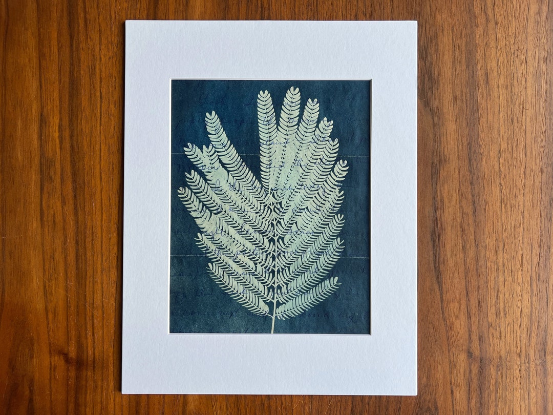 Wall Art - Fern on a Love Letter, Original, Handmade Botanical ...