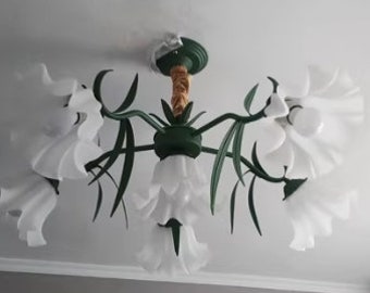 Chandelier French modern girl heart bedroom lamp