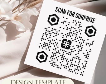 QR code generator - Custom QR Code Sticker Decal template - customized qr code decal - QR code design [13]