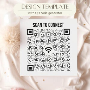 QR-codegenerator - Scan to Connect aangepaste QR-codesticker met wifi-pictogram voor eenvoudige draadloze connectiviteit - QR-codeontwerp [12]