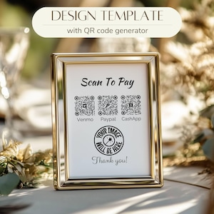 Scan-to-Pay-bord met QR-codes voor Venmo, Paypal en CashApp - Gepersonaliseerde betaaloplossing - QR-codeontwerp [6]