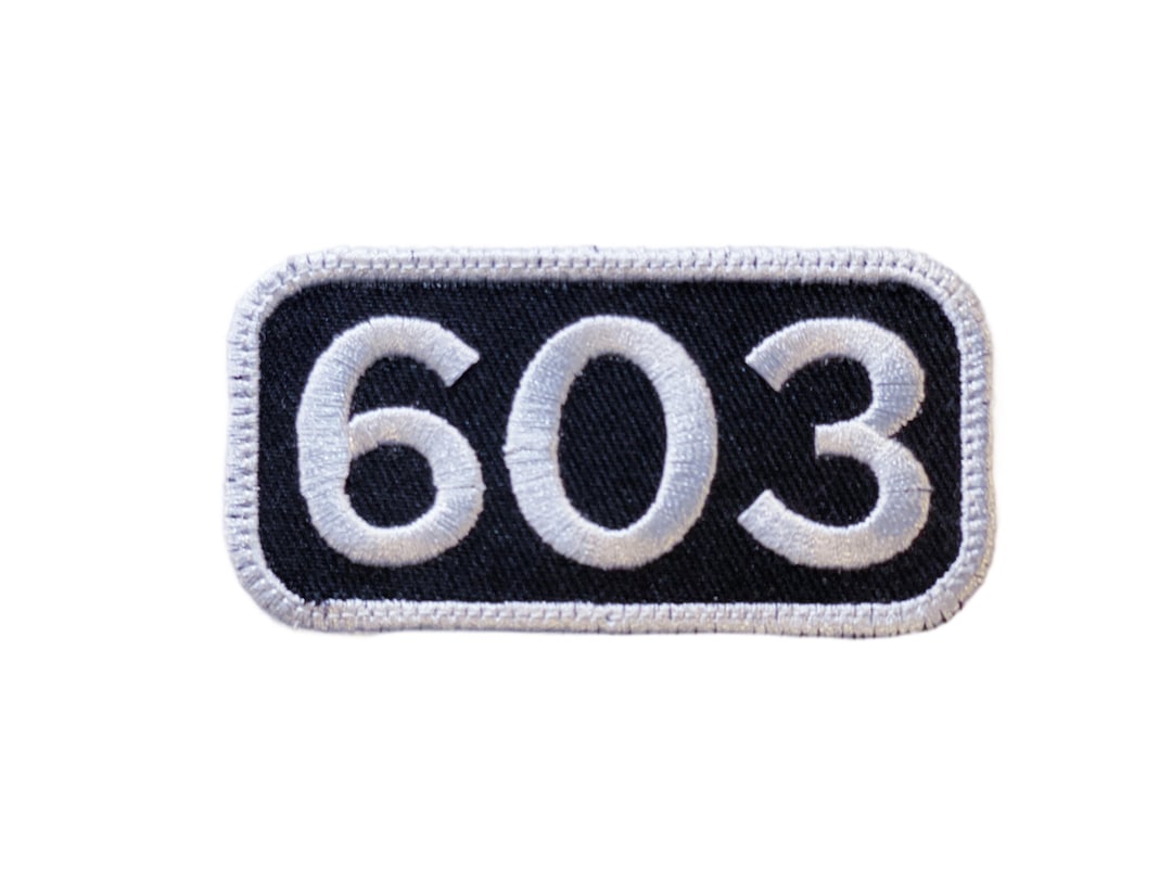 Custom Area Code Iron-on Patch | Customized Embroidered Patch Trucker ...