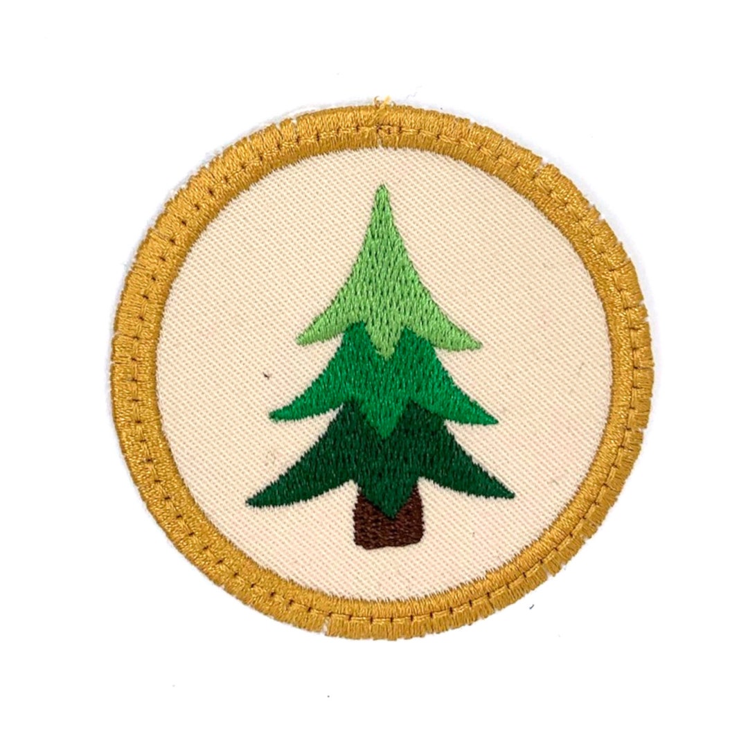 Pine Tree Embroidered Patch – Iron-on Applique, Backpack Jacket Decor ...