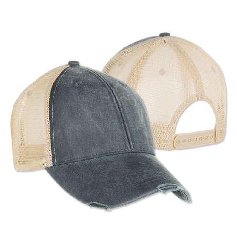 Embroidered Great Lakes Trucker Hat – Distressed Vintage Mesh Cap image 3