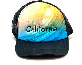 Hat Sale on  Wave Foam Trucker California