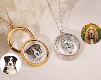 Personligt halsband • Minnesgåva av djurhår • Minnesgåvor till henne • Kremeringssmycken • Glasmedaljong • Jubileumspresent • Förlust av djur