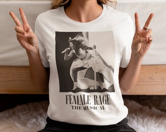 Weibliche Rage Das musikalische T-Shirt / TTPD Die Eras Tour Taylor Swift inspiriert Tribut