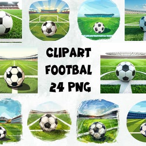 Soccer Balls Clipart Bundle | Footbal PNG | Sport Collection | Transparent Background | High Quality | Instant Download