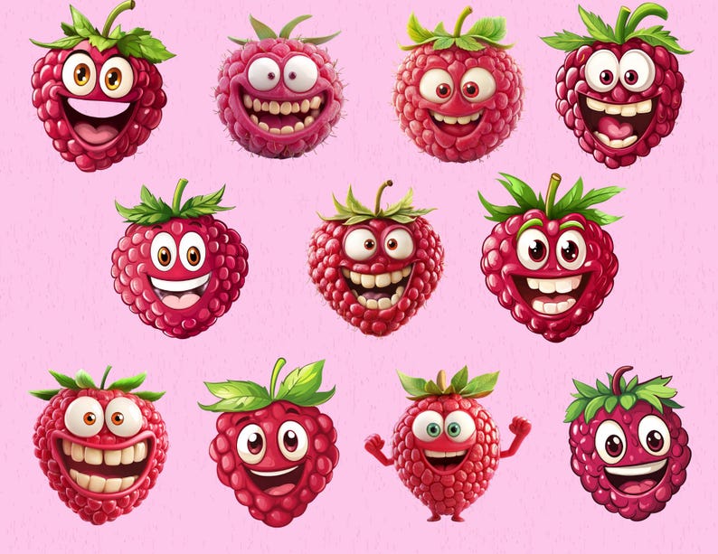 Clipart Funny Raspberry 41 PNG | Sweet and Funny Designs| Transparent ...