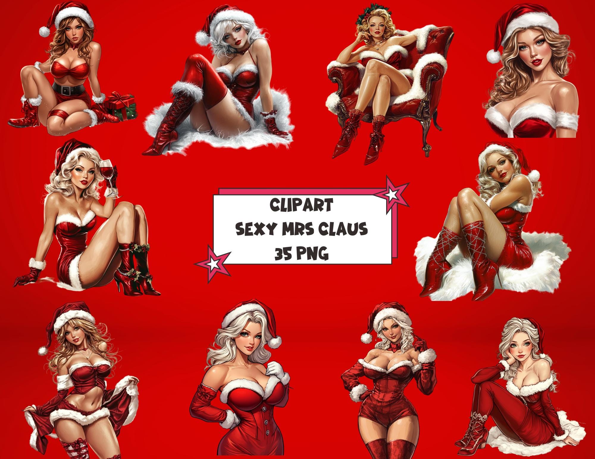 Naughty Mrs Claus - Etsy