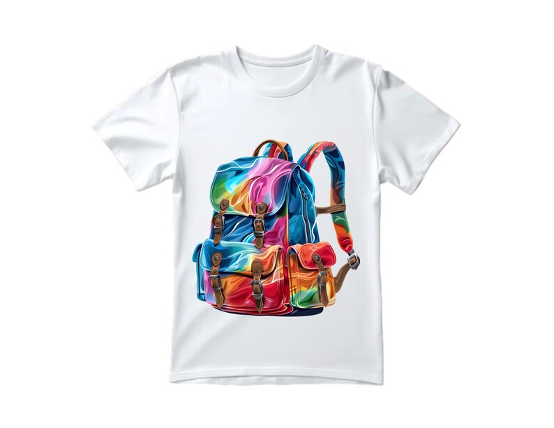 Clipart Backpacks Backpacks 30 PNG Digital Print Backpacks Cute Design ...