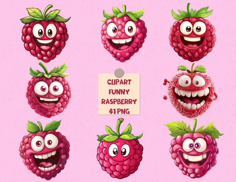 Clipart Funny Raspberry 41 PNG | Sweet and Funny Designs| Transparent ...
