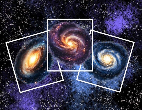 Galaxy Clipart Bundle: 39 Universe PNG Illustrations (digital