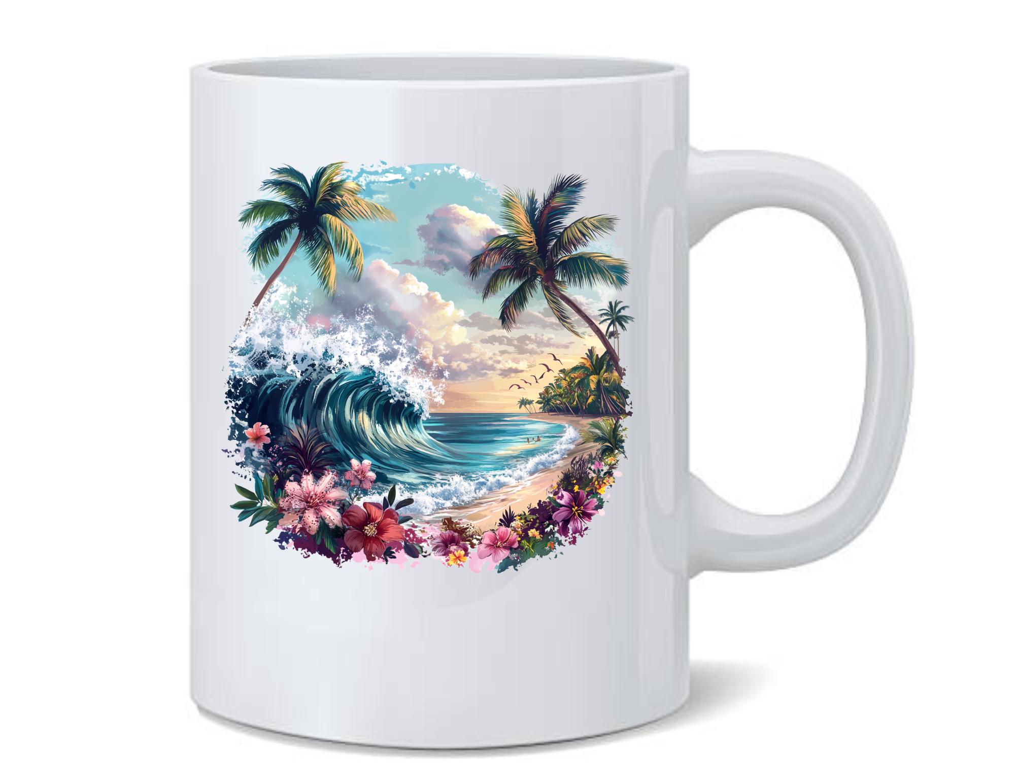 Tropical Beach Wave Clipart Bundle: Summer Ocean PNG (digital Download ...