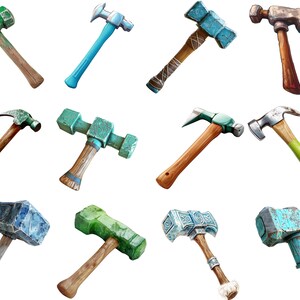 Clipart Hammers Hammers PNG Digital Print Hammers Collection ...