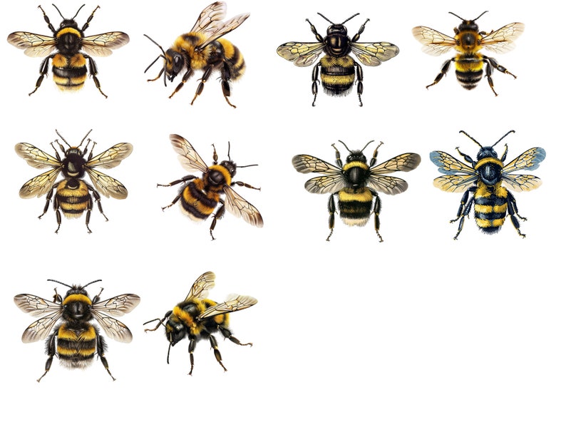 Clipart Bees | Buzzworthy Bee Printables | Sweet Honeybee Clip Art Pack ...