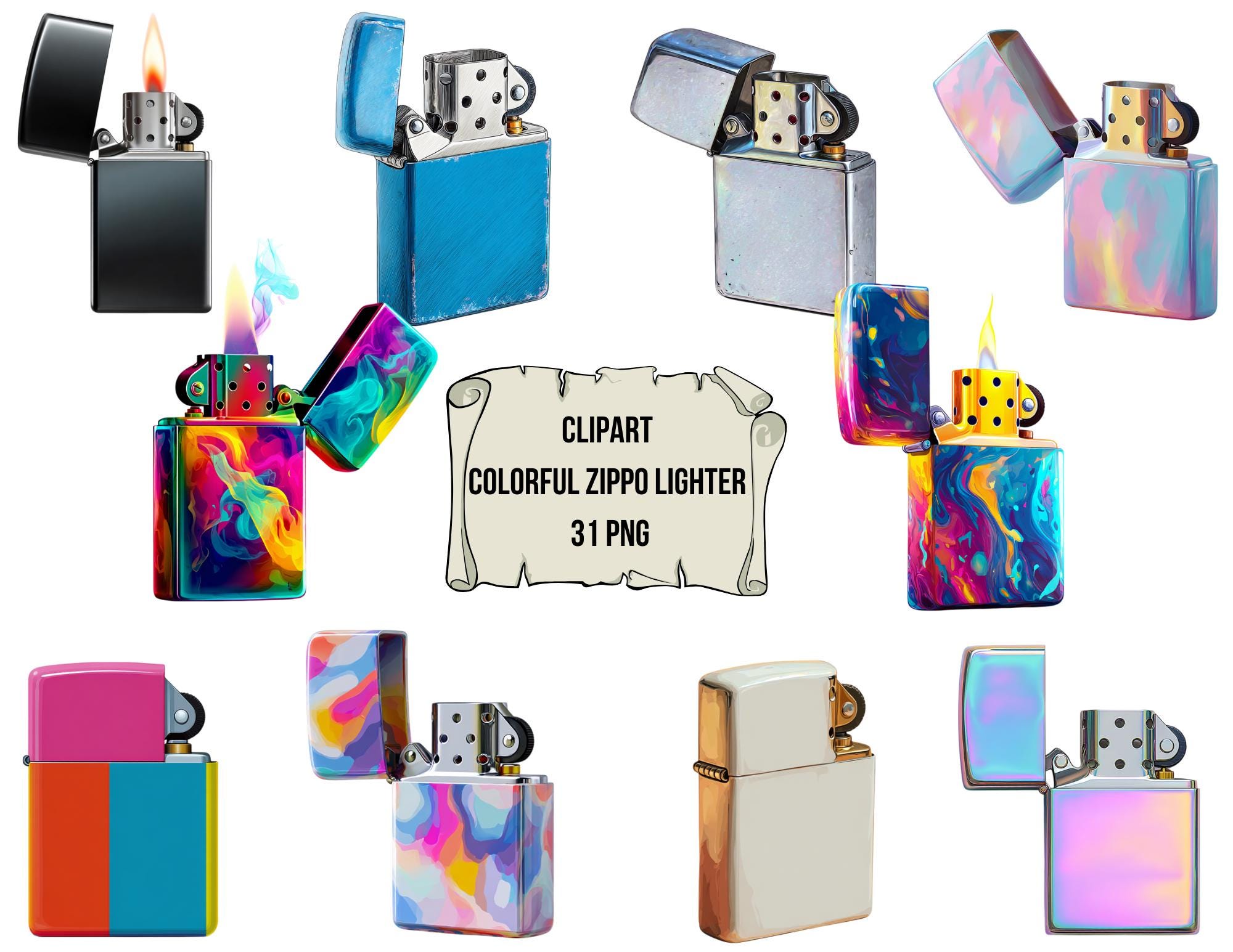 Retro Logo Zippo Lighter, image size:2000x1545