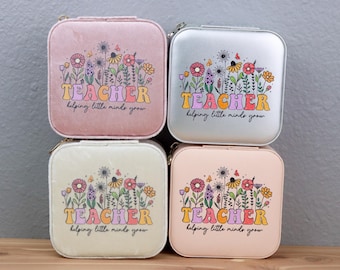 Travel jewelry box | Teacher jewelry organizer | Teacher gift box | Gift for her | Gift for Her | Christmas gift for teacher