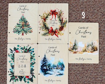 Custom Card Keeper, Cards of Celebrations Past, Personalized Christmas Card Holder, Card Display Storage, Card Album, Christmas Card Holder