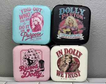 Dolly Parton Jewelry Box | Country Music Gift | Dolly Inspired Travel Jewelry Case | Retro Western Jewelry Organizer | Dolly Memorabilia