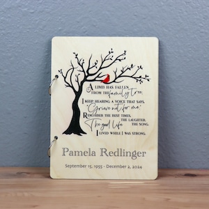 Cadeau de sympathie, Perte d'un être cher, Un souvenir tendre, Rangement pour écran de carte, Album de cartes, Support de carte personnalisé